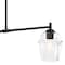 Designers Fountain Summer Jazz 60 Watt 2-Light Matte Black Transitional Island Light with Clear Glass Shades D310M-IS-MB - alternate 4